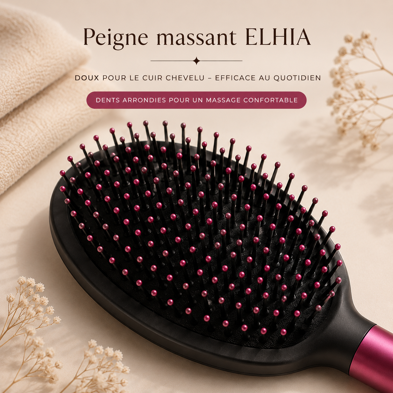 Brosse démêlante Premium ELHIA