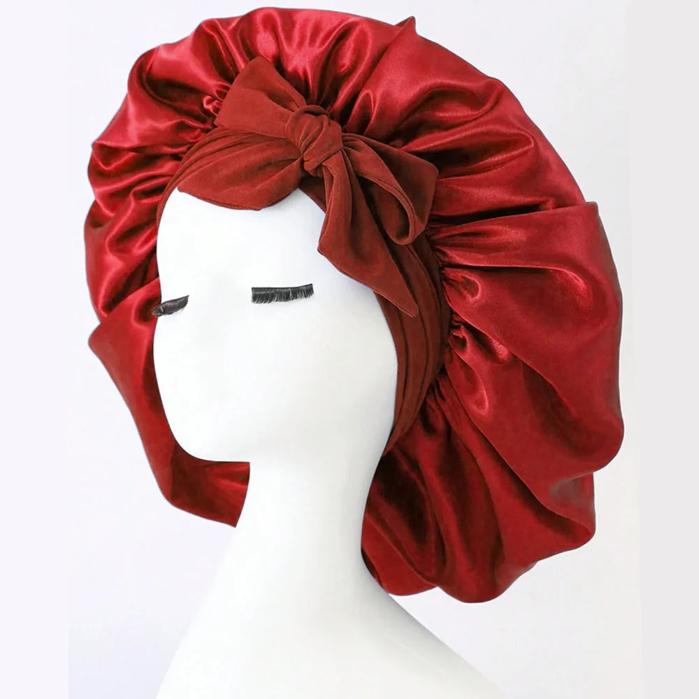 Bonnet de Nuit ELHIA™ en Satin Ajustable